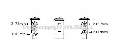 AVA QUALITY COOLING sb1076 -  Расширительный клапан, кондиционер